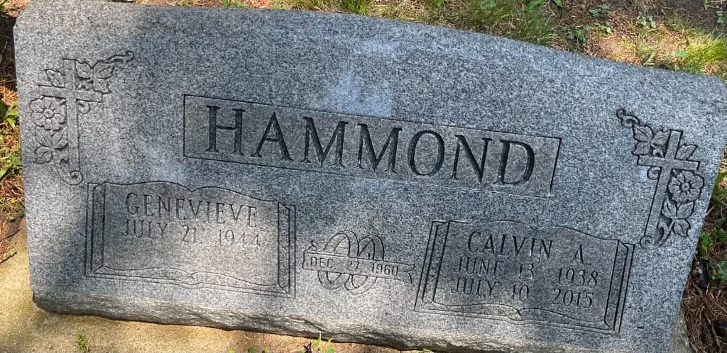 Hammond family granite monument